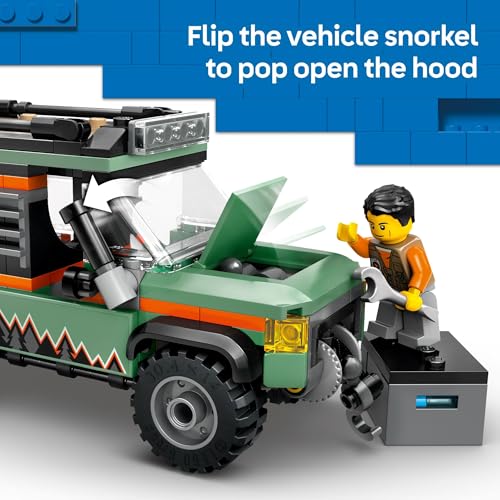 Detalle de LEGO City Off-Road 4x4 Mountain Truck (60447) - Adventure Building Set for 6+