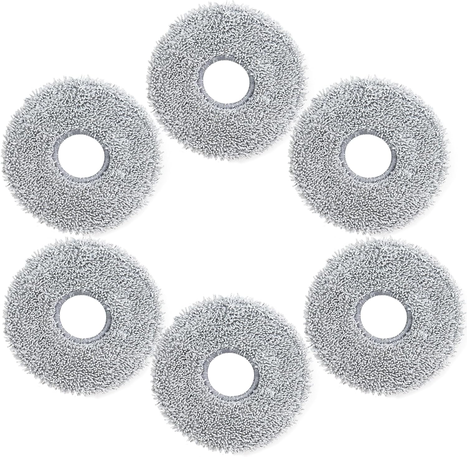 Detalle de VIEWALL dweilpads voor robotstofzuigers, wasbare microvezel, set van 6