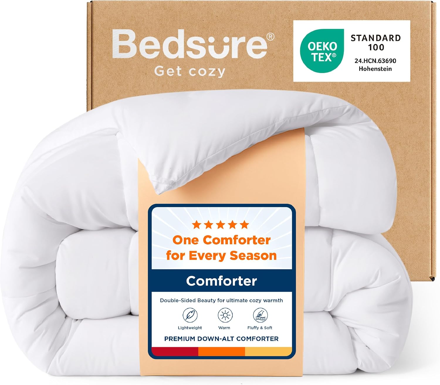 Detalle de Bedsure Full Comforter 82 x 86 In