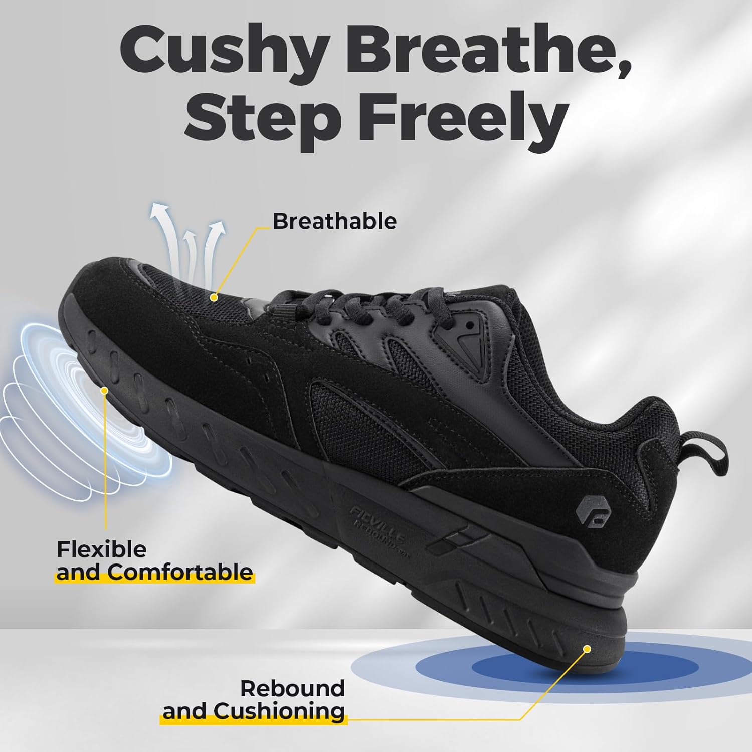 Thumbnail 5 de FitVille Extra Weit Laufschuhe Damen – Bequeme Sneaker mit breiter Zehenbox