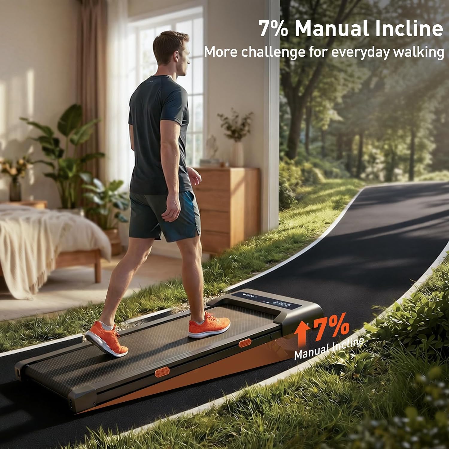 Thumbnail 2 de CYBERGOING T10 Walking Pad Treadmill, 7% Incline, 0.6–4 MPH