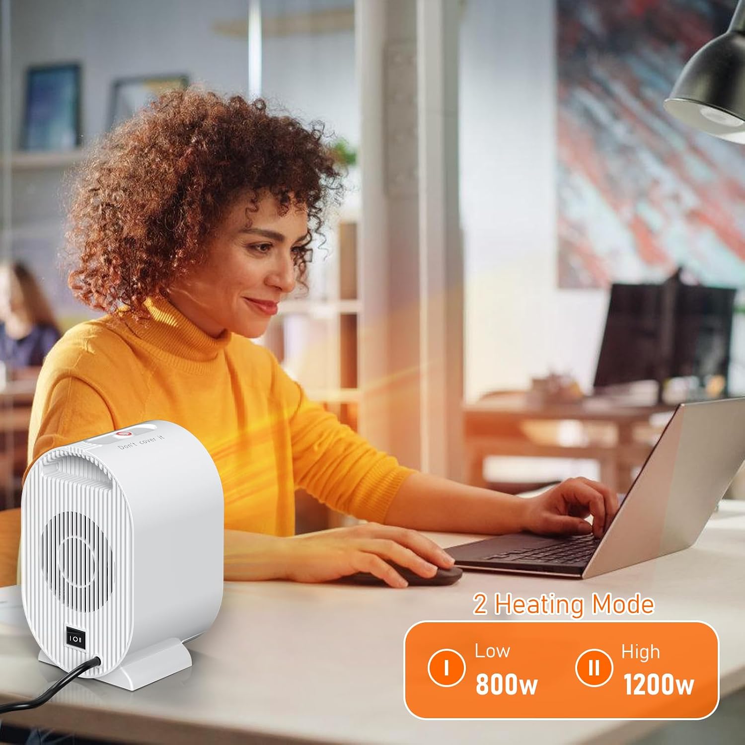 Detalle de 1200W Portable Ceramic Space Heater with Thermostat