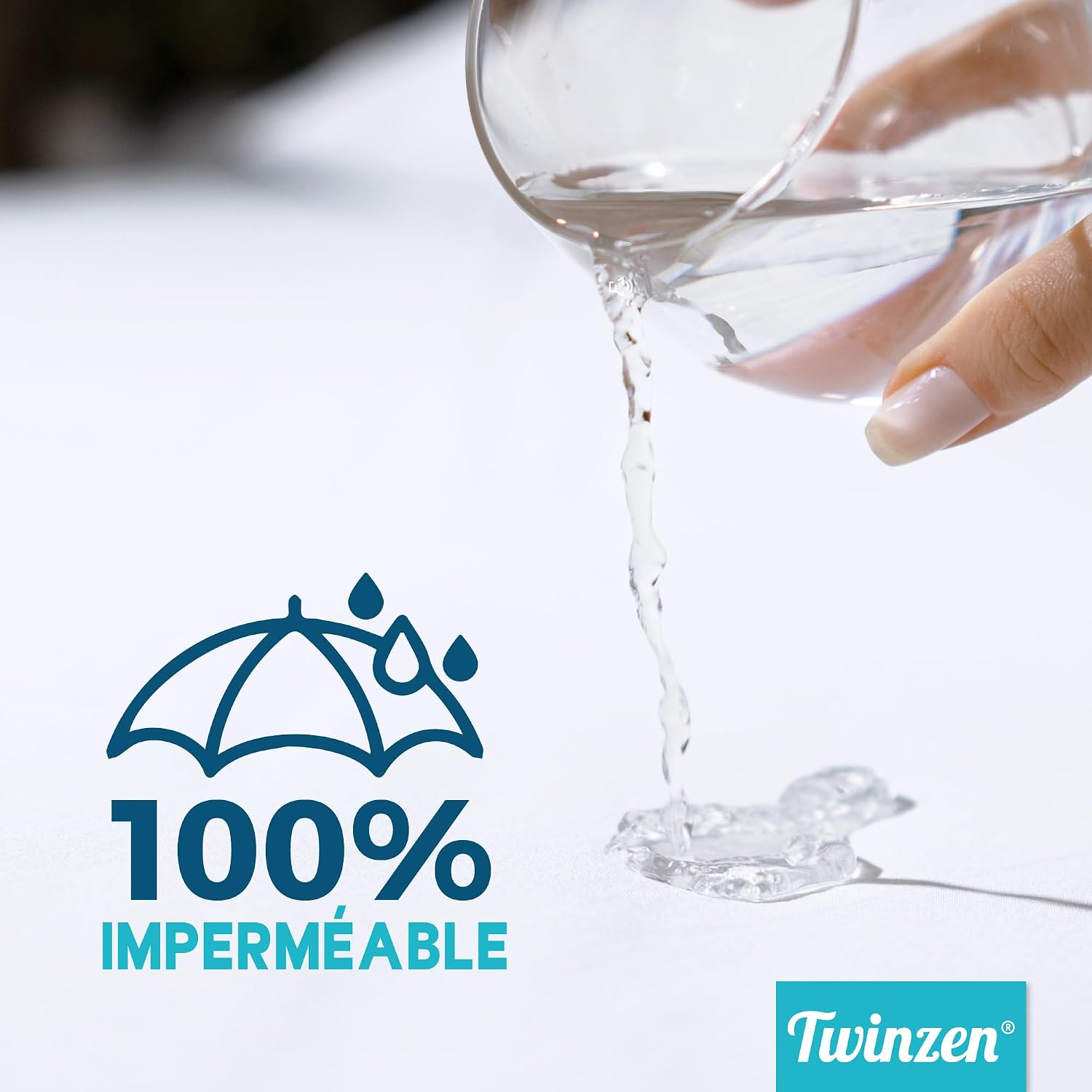 Detalle 2 de Twinzen Protege Matelas 140x200 imperméable