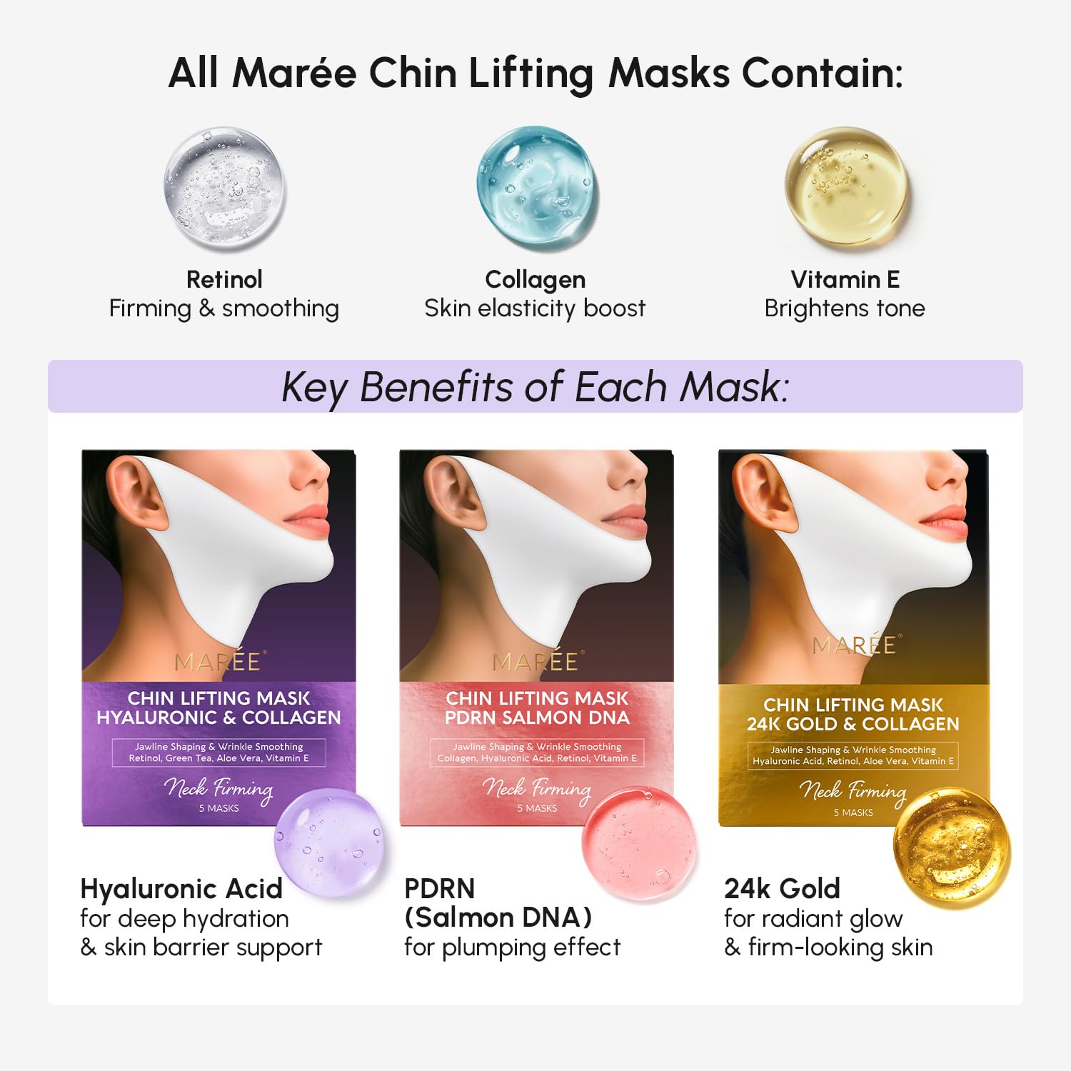 Detalle 2 de MAREE V Line Lifting Mask with 24K Gold ⚙