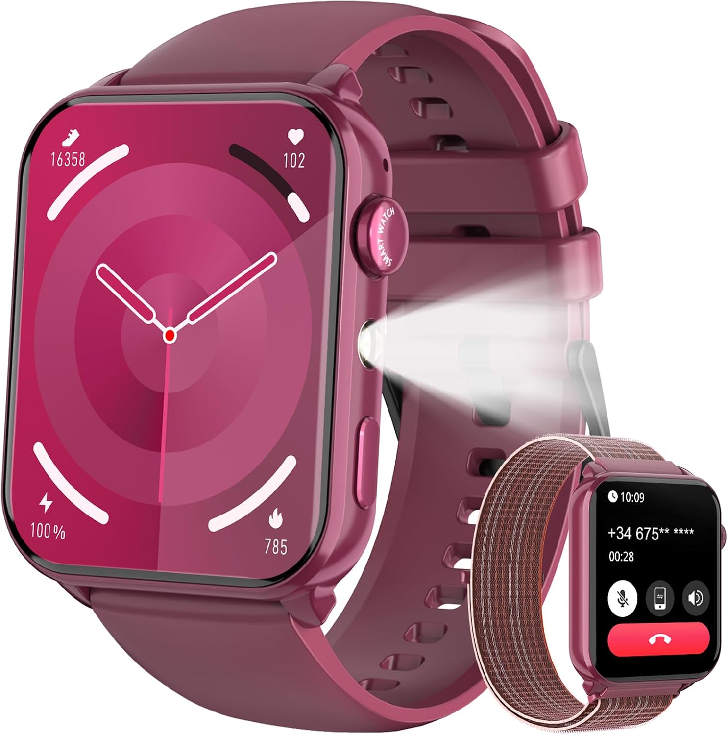 Detalle de Baolubao Smartwatch Donna con LED Torcia, chiamate Bluetooth e notifiche