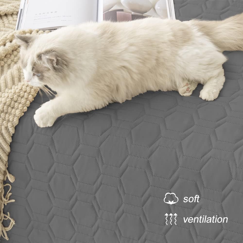 Detalle 1 de Tcksstex Waterproof Dog Couch Cover, Non-Slip, Dark Grey, 30x70