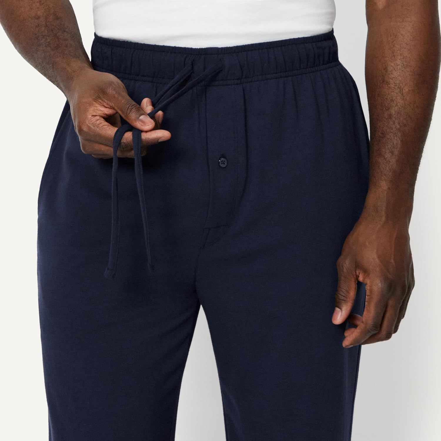 Detalle de Amazon Essentials Herren Pyjamahose aus Baumwoll-Modal – gemütliche Relax-Pyjamahose
