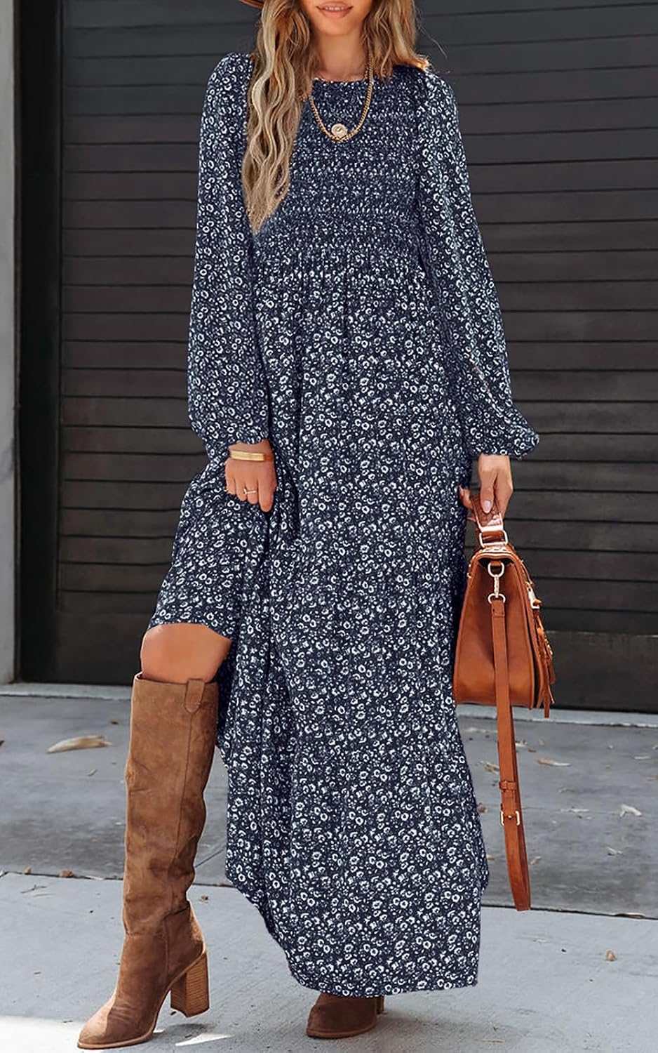 Detalle 2 de PRETTYGARDEN Women’s Floral Maxi Dress 2026
