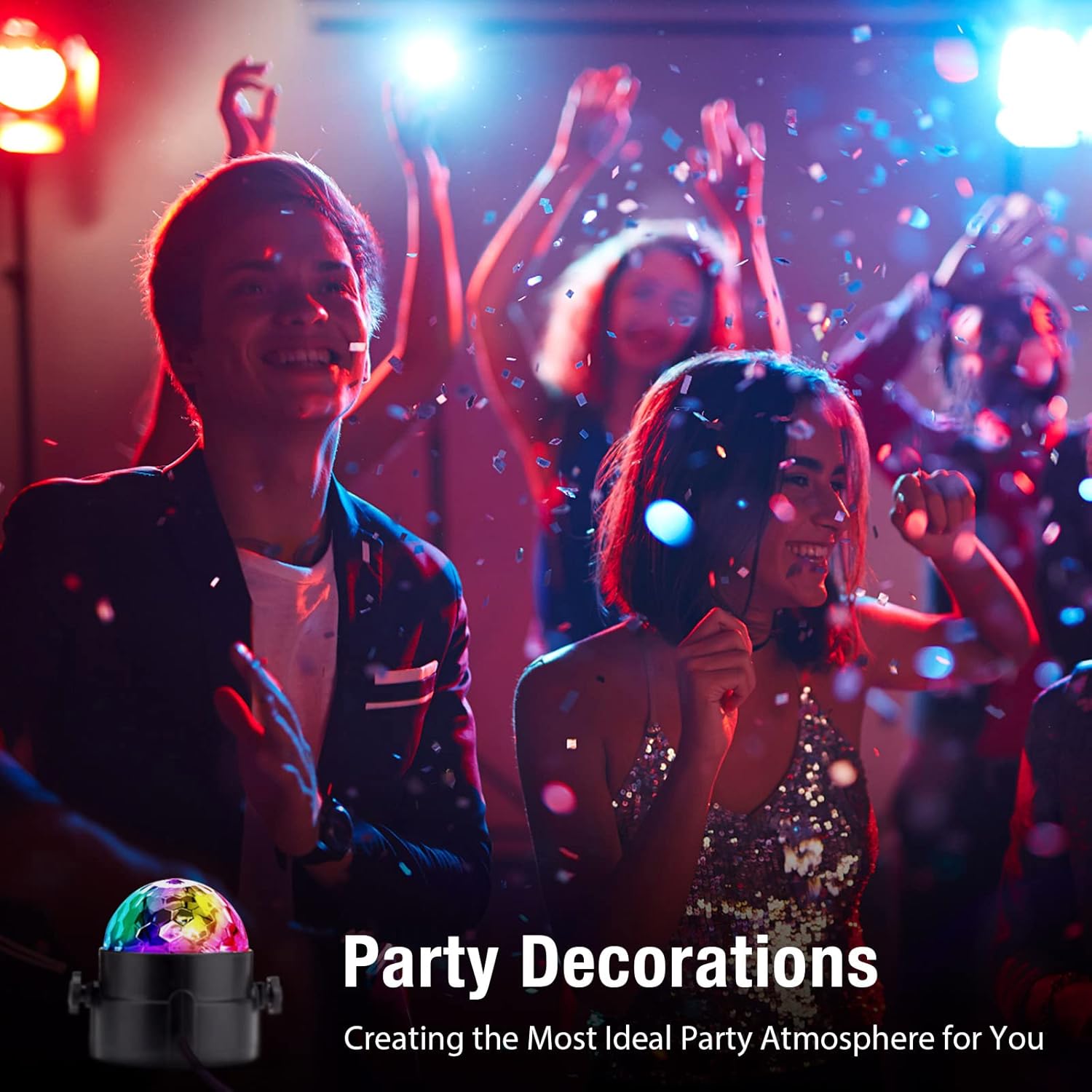 Thumbnail 4 de Gobikey Disco Lights 3W RGB portable disco ball 🎉