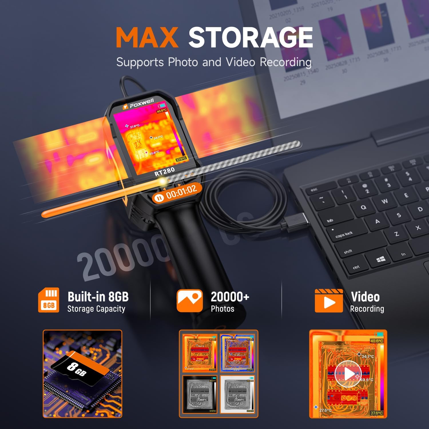 Detalle 2 de FOXWELL Thermal Imaging Camera RT280