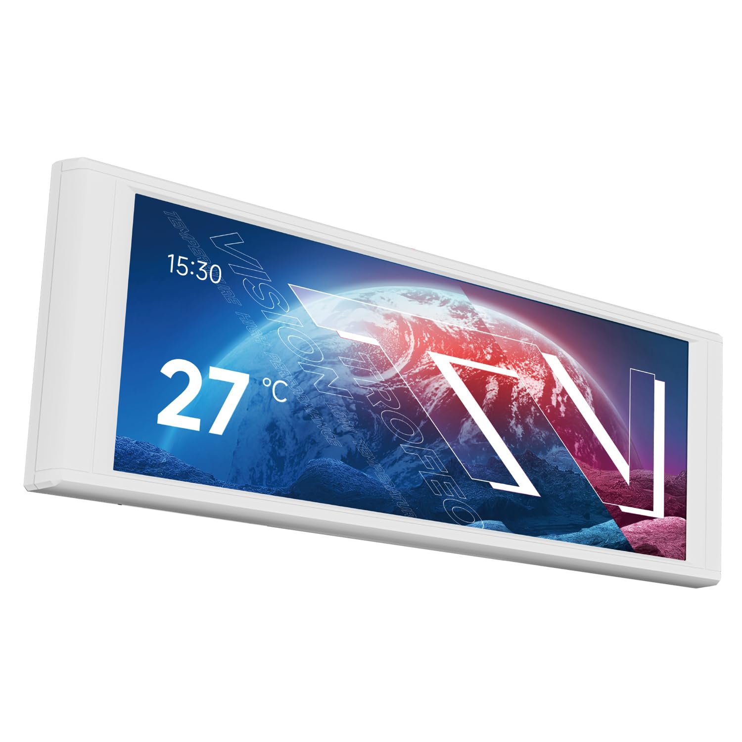 Detalle de Thermalright Trofeo Vision LCD Weiß 6,86-Zoll – Vollfarb-LCD Display für CPU-Wasserkühlung