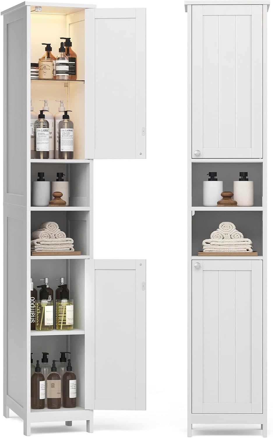VASAGLE BBC566W03 Badschrank 170 cm