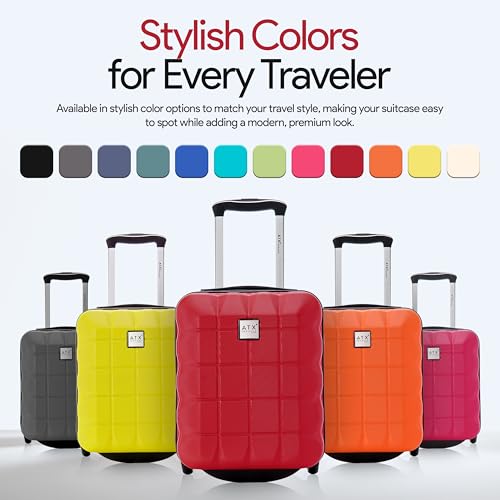 Thumbnail 7 de ATX Luggage 40x30x20cm Underseat Cabin Bag (Wine Red) – 24 Litres