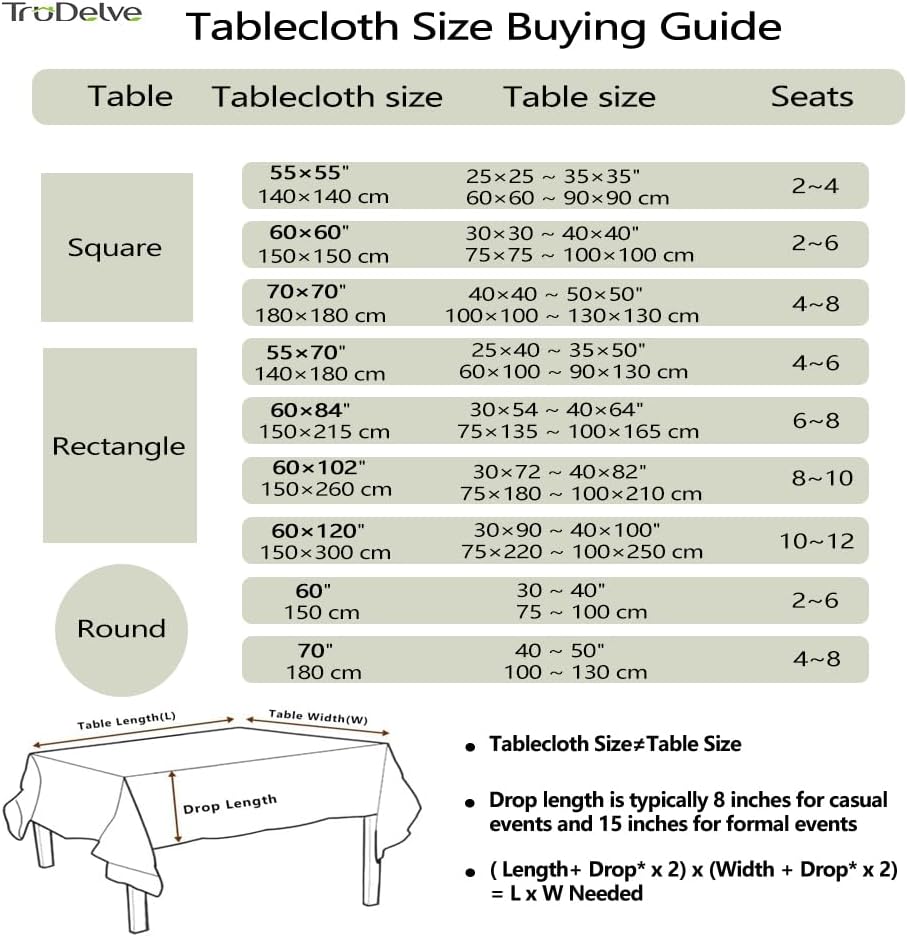 Thumbnail 5 de TruDelve cloth tablecloth 55 x 70