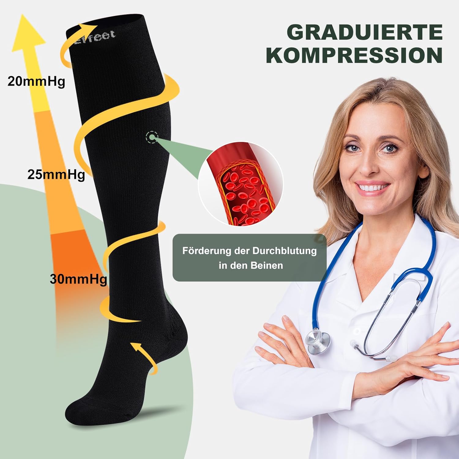 Thumbnail 3 de Effeet Kompressionsstrümpfe 35-50 mmHg