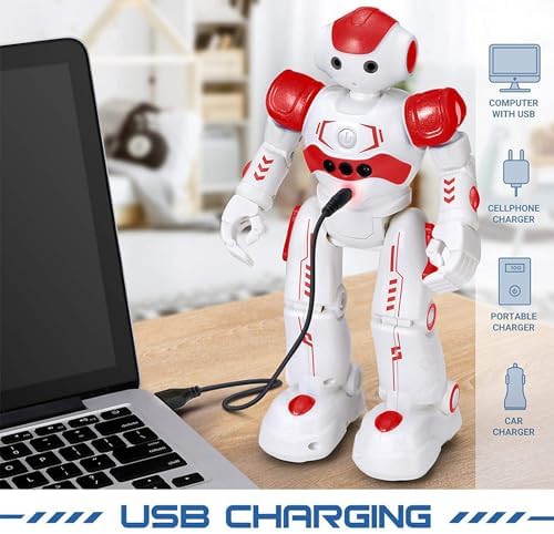Detalle 2 de KingsDragon 917 RC Robot Toy with Gesture Control and Programmable Actions