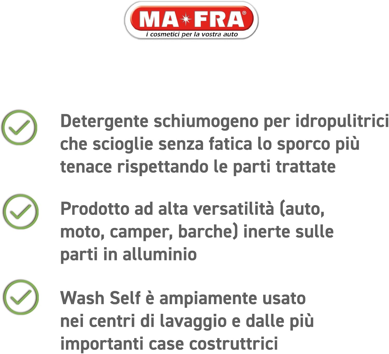Thumbnail 6 de Ma-Fra Wash Self: Detergente Schiumogeno Concentrato per Idropulitrice (5 Kg) – Prelavaggio Sicuro e Lucidante