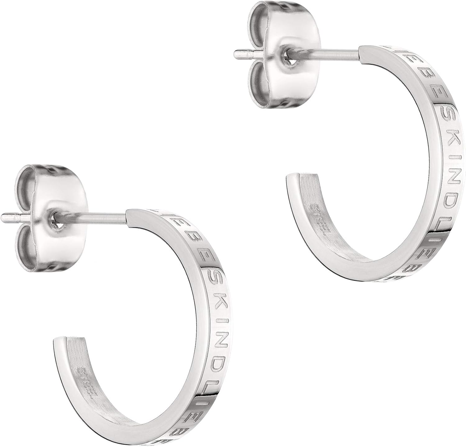 Thumbnail 4 de LIEBESKIND BERLIN Damen Ohrschmuck – Basic Creolen und Earcuffs aus Edelstahl mit Prägung