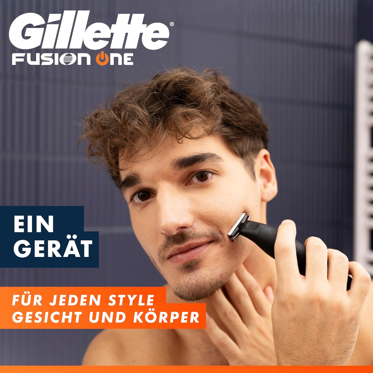 Thumbnail 1 de Gillette Fusion One Hybrid Rasierer für Herren – elektrisch zum Rasieren & Barttrimmen, wasserdicht, inkl. Aufsätze
