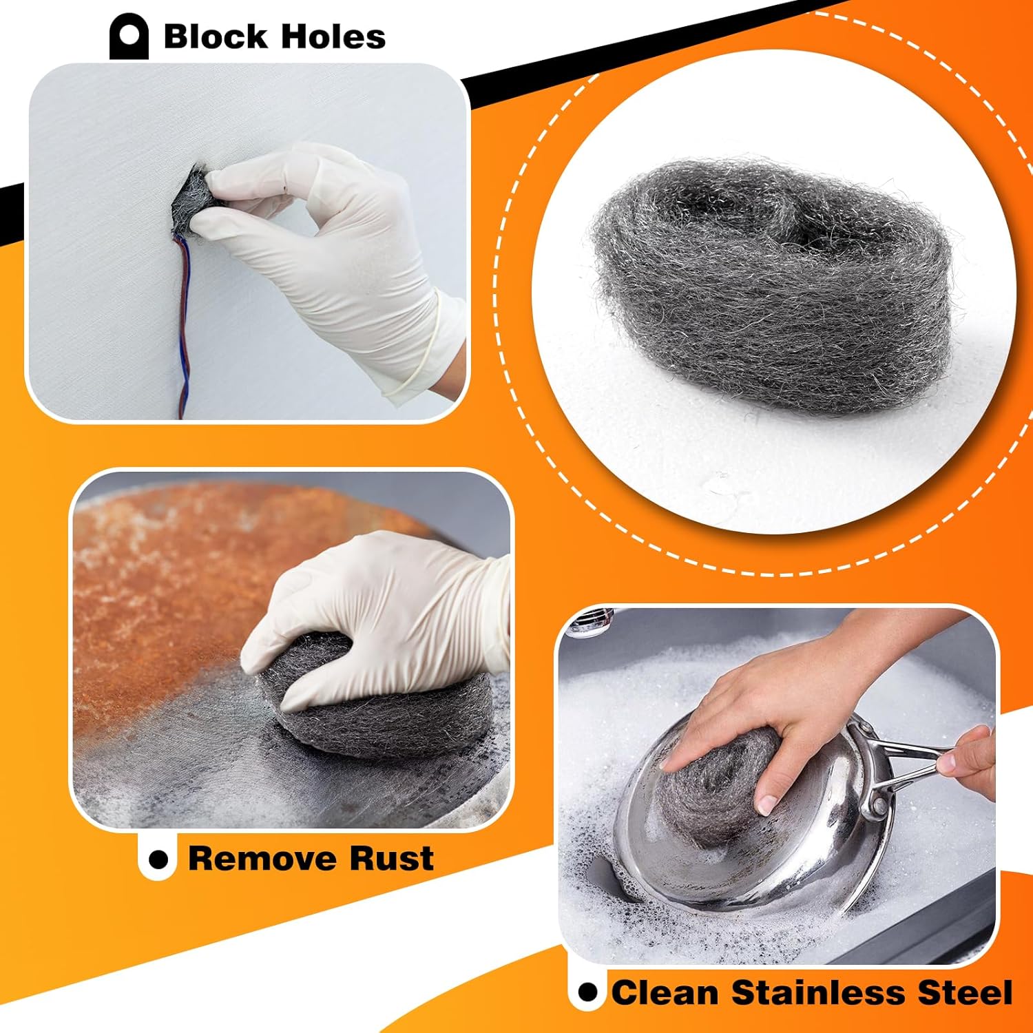Detalle de Steel Wool Mice 0000 6 Pack
