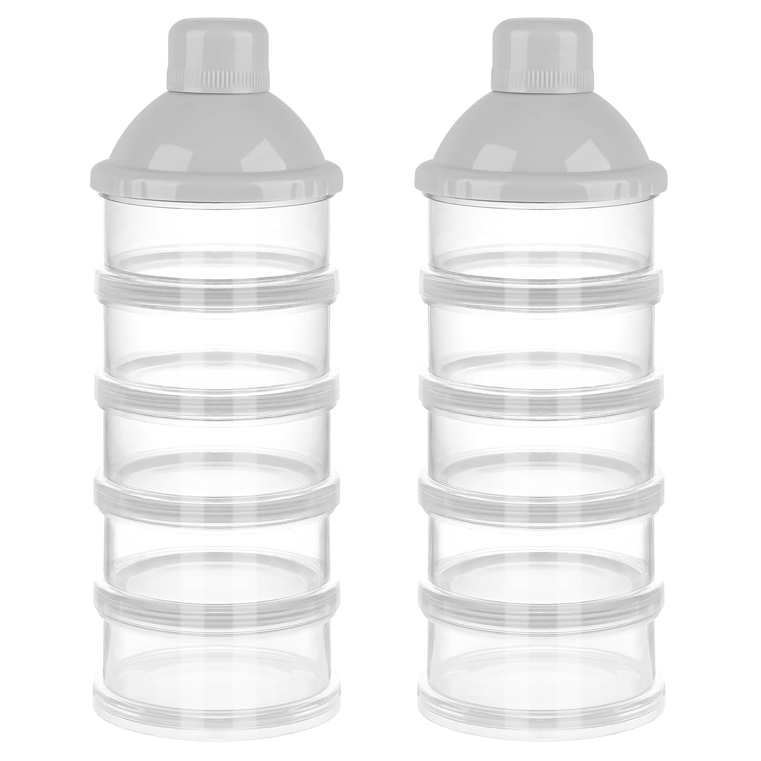 Detalle de Accmor On The Go Formula Dispenser, 5 Stackable Compartments, BPA-Free PP