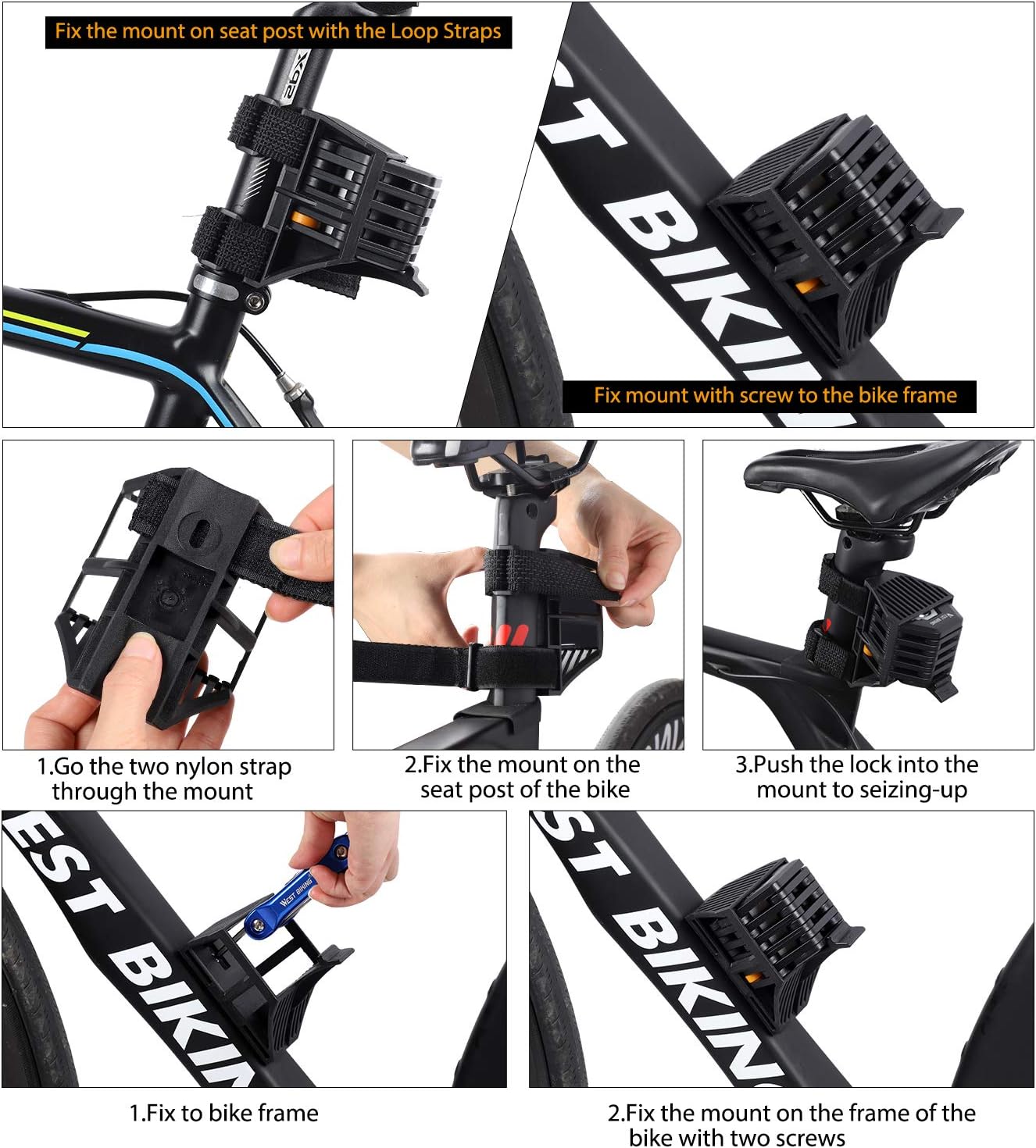 Thumbnail 3 de LuTuo Folding Bike Chain Lock (Heavy Duty Alloy Steel), with 3 Keys, 79cm/31inch
