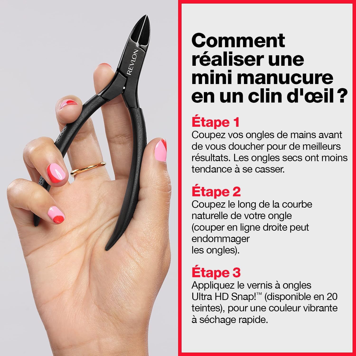 Detalle 2 de Revlon Pince à ongles Confort + Contrôle — coupe-ongles facile à utiliser