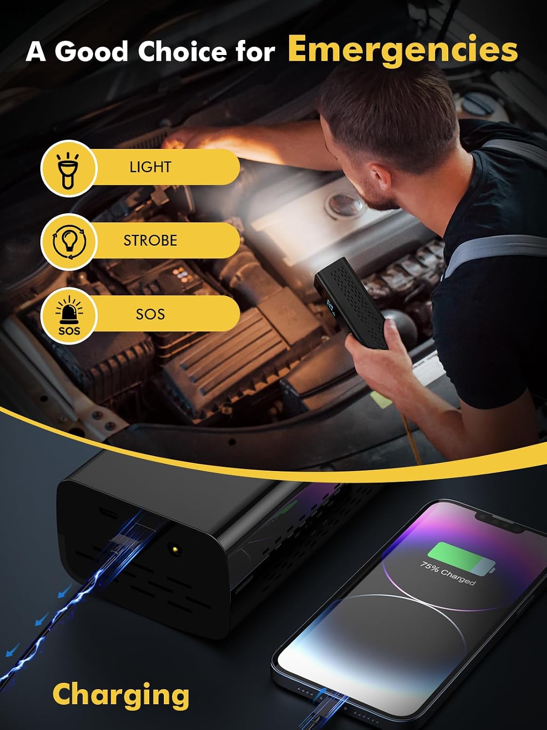 Thumbnail 4 de DIHOOM Cordless Tyre Inflator 6000mAh
