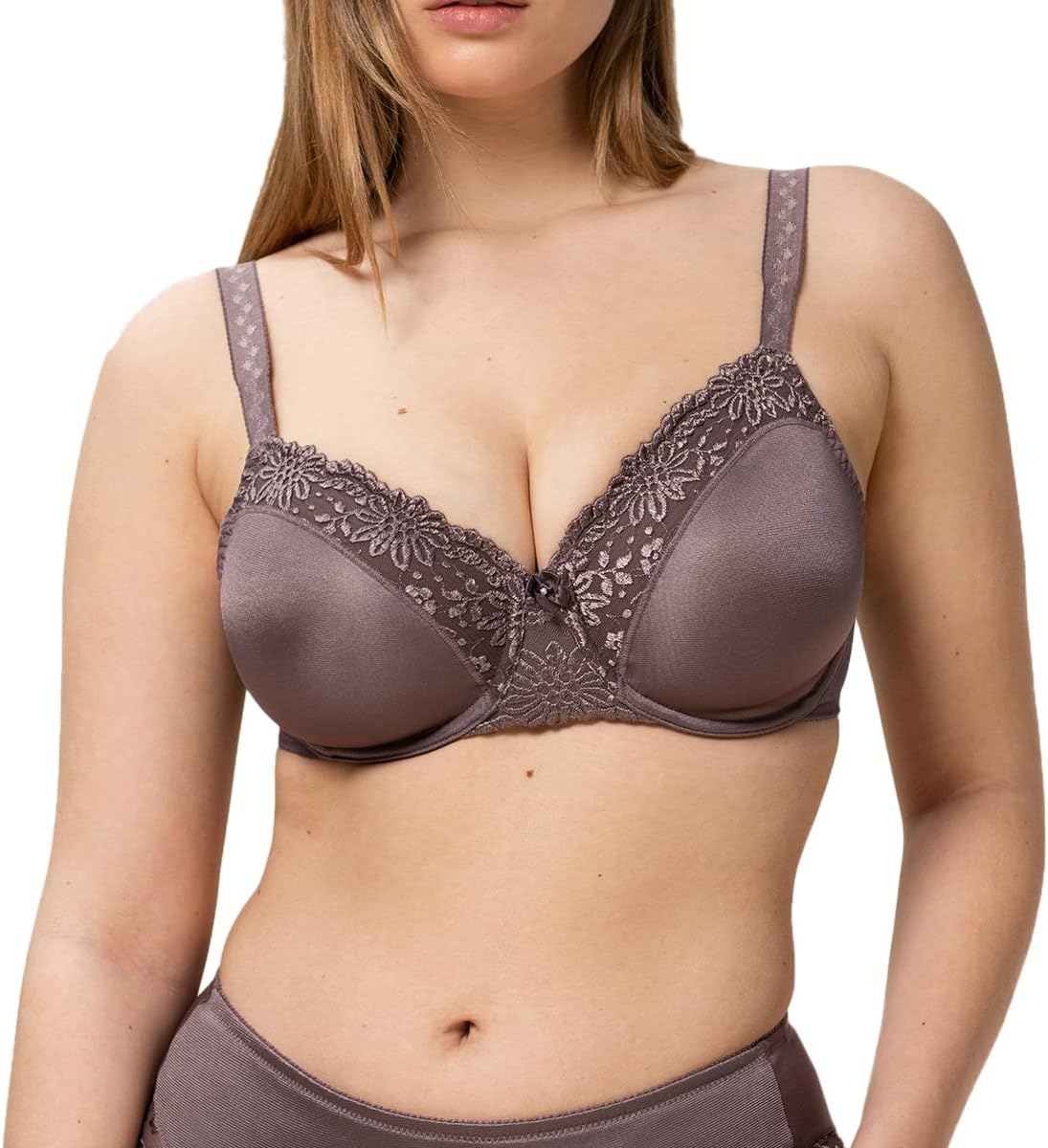 Detalle 2 de Triumph Ladyform Soft Minimizer-BH – Geformte Cups, Spitzendesign und breiter Soft-Träger