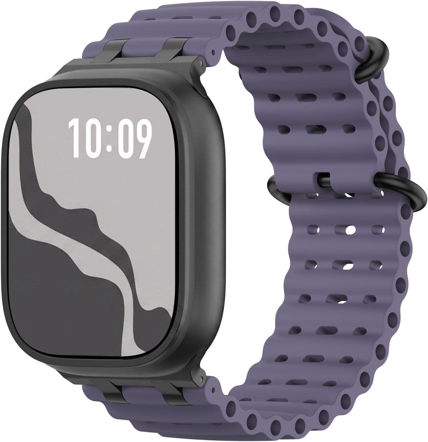 Detalle de Astorgos Upgraded Ocean Band for Apple Watch Ultra, SE & 42–49mm Models — Breathable Silicone Sport Strap