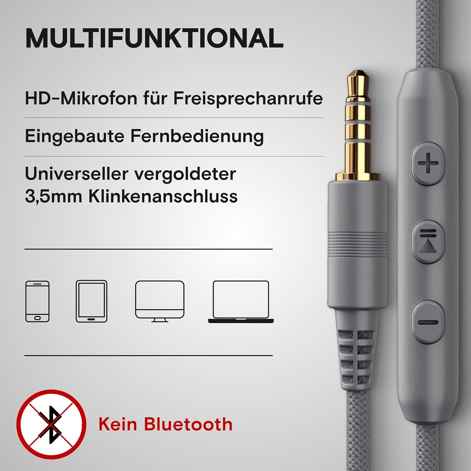 Detalle de ARTIX CL750 Premium Wired On-Ear Kopfhörer mit Mikrofon – Turquoise