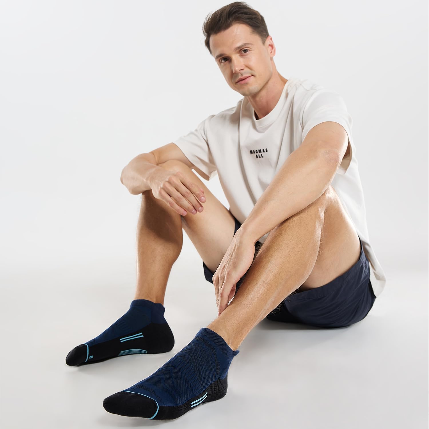 Thumbnail 6 de FITRELL Men's 6 Pack Ankle Running Socks: Cushioned, Low-Cut Comfort for Everyday Runs