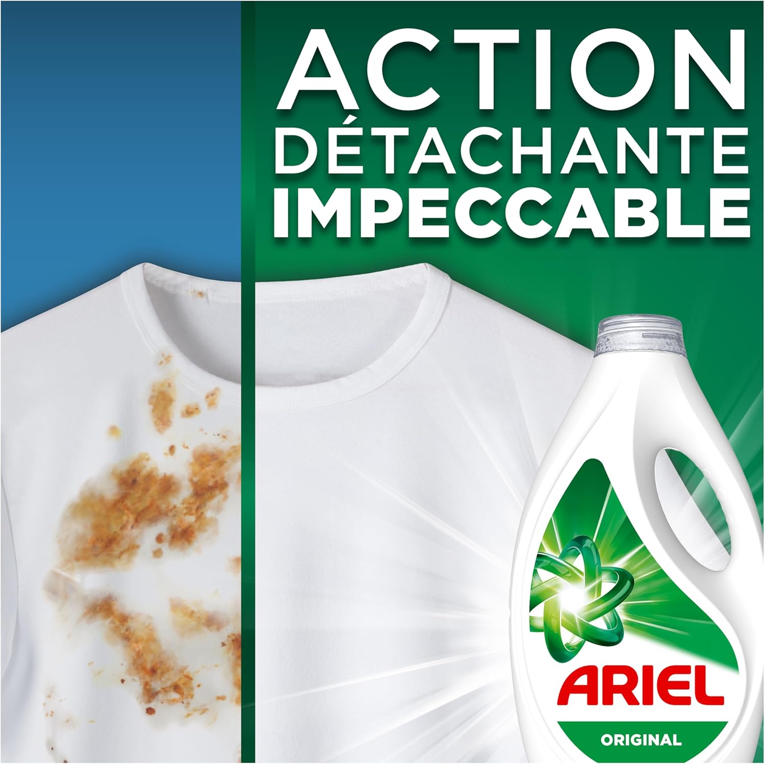 Thumbnail 1 de Ariel Lessive Liquide Original – 40 Lavages, Action Détachante en 1 Lavage, Impeccable Même à Froid, Fabriqué en France