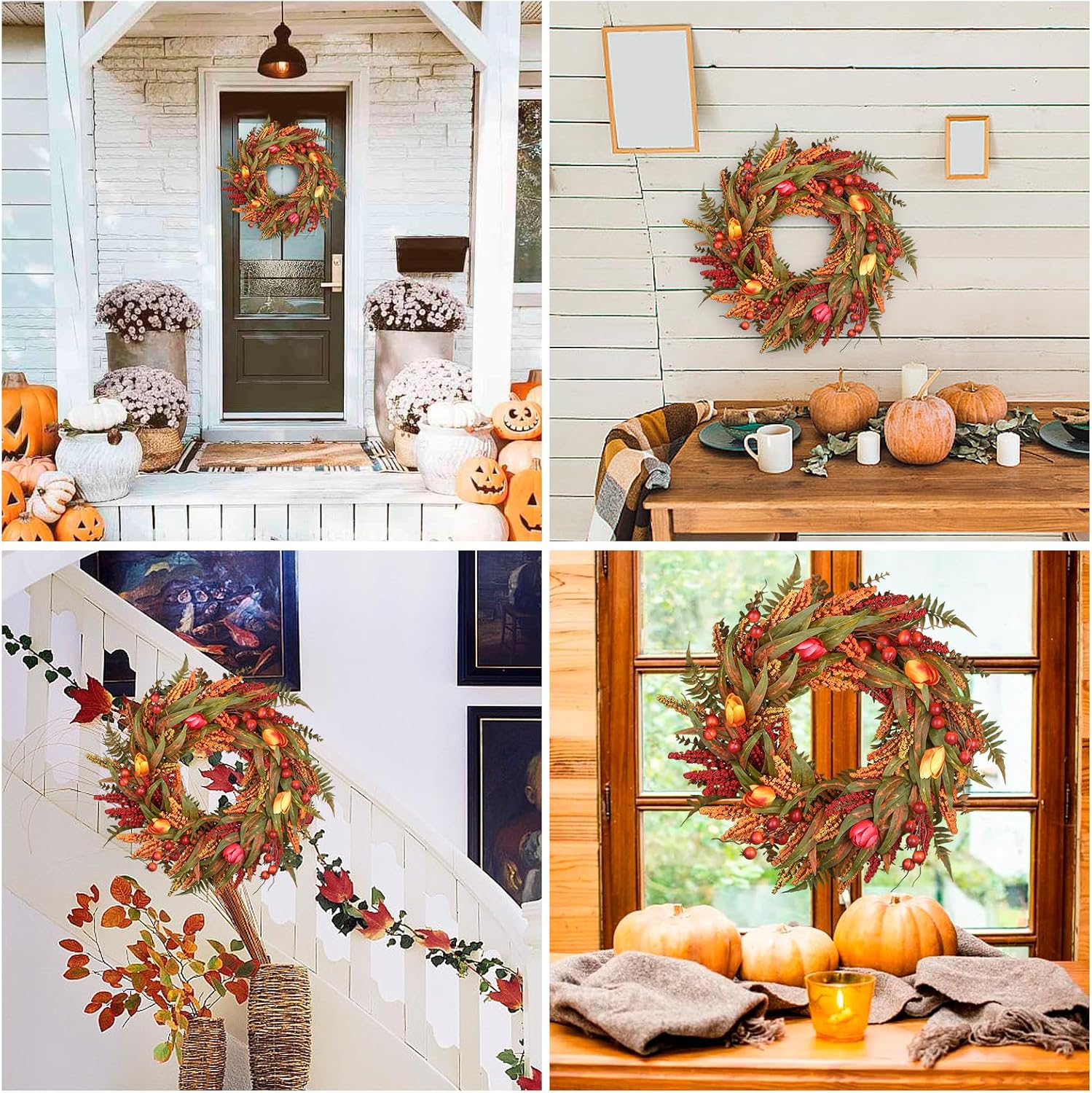 Detalle 1 de Fall Wreath, 24-Inch