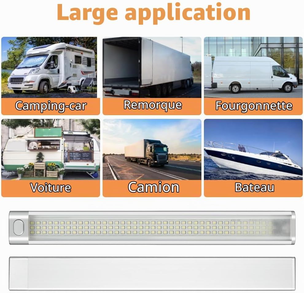 Thumbnail 6 de URAQT U4-1PFCDT230819-FBA ledstrip voor voertuiginterieur, 12 V, 120 leds
