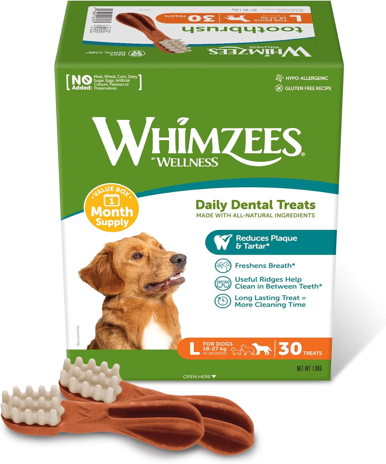 Thumbnail 3 de WHIMZEES Spazzolini da denti S – Fondo Mensile 30 pezzi, Taglia S