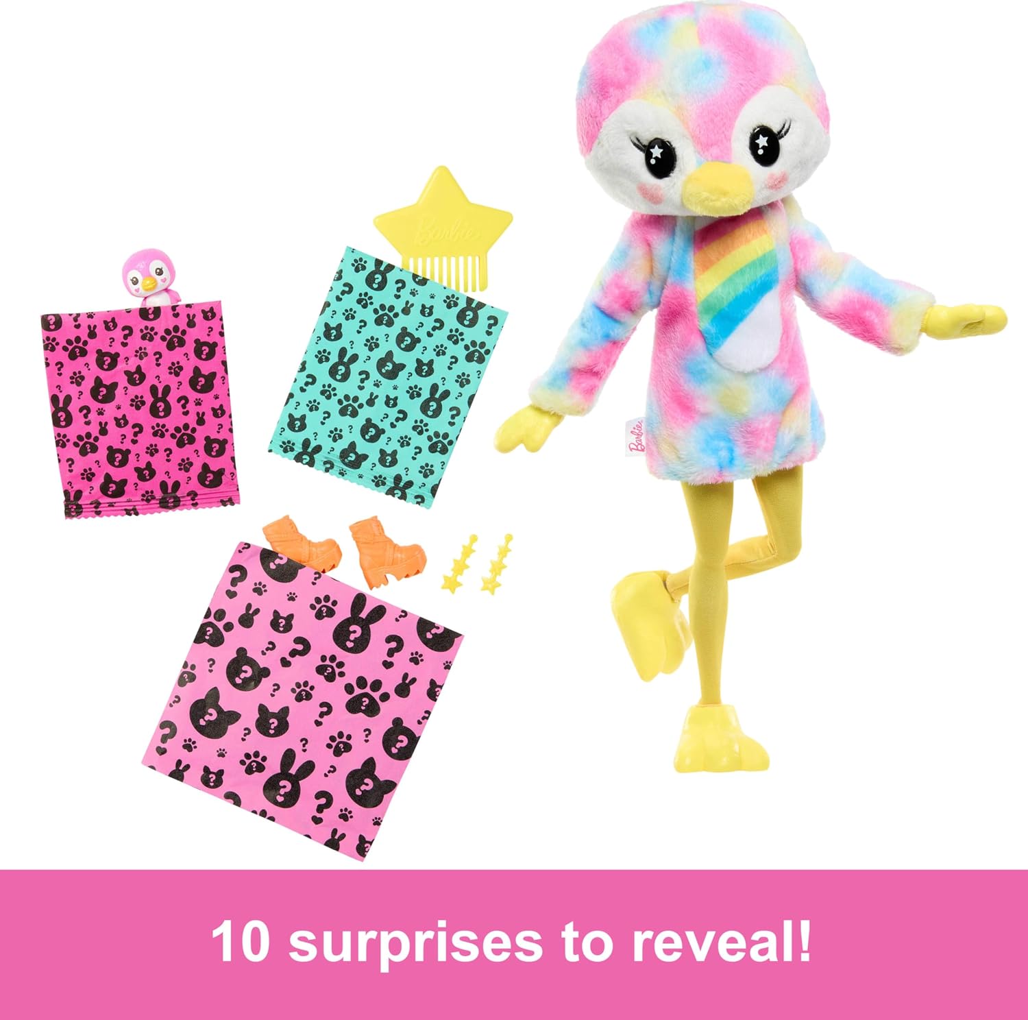 Thumbnail 2 de Barbie Cutie Reveal: Muñeca Morena en Disfraz de Pingüino 🐧