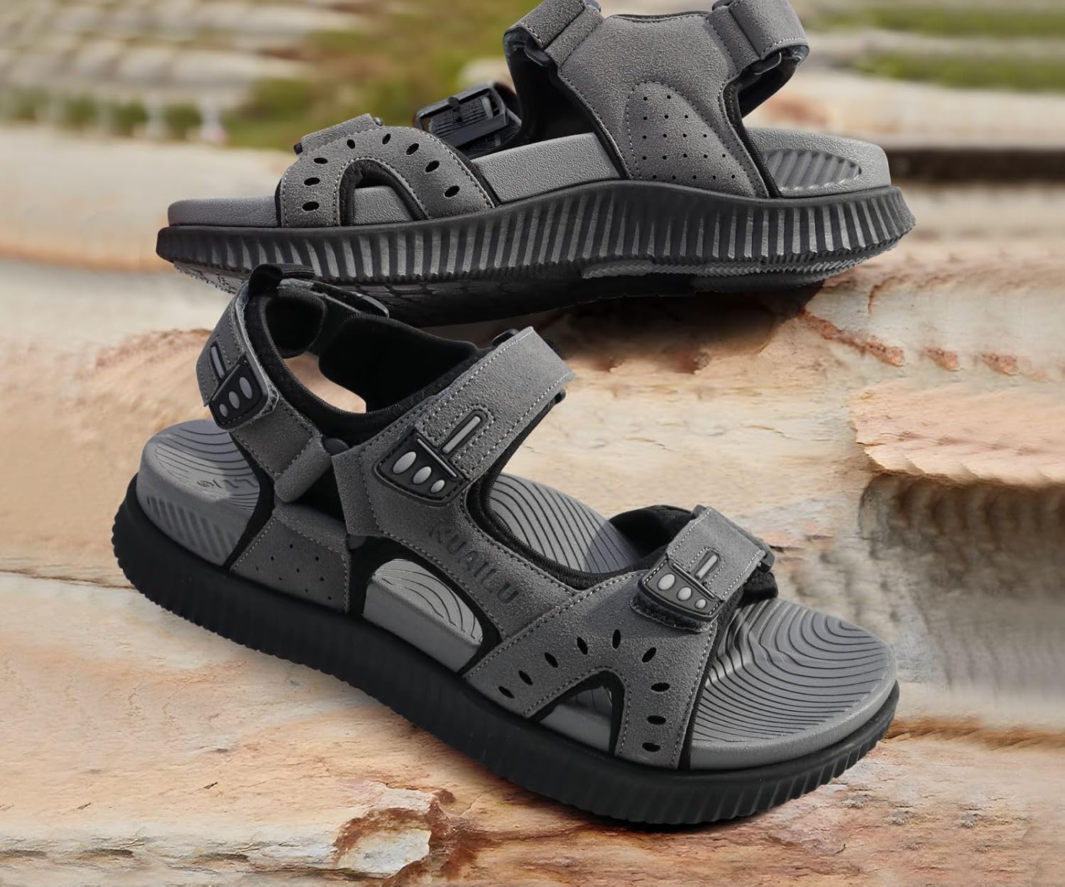 Thumbnail 1 de KuaiLu Herren-Wandersandalen mit orthopädischer Recovery-Dämpfung (Gr. 40–48)