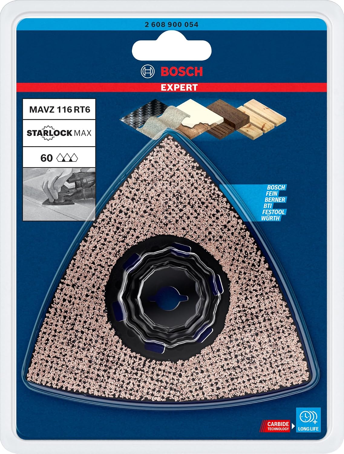 Detalle 2 de Bosch EXPERT MAVZ 116 RT6 slipplatta 116 mm, korn 60