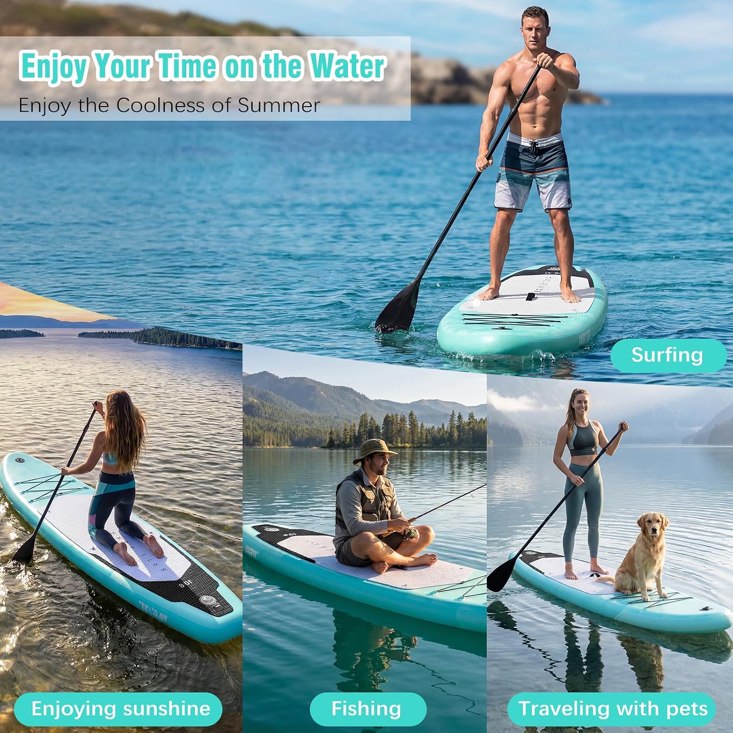 Detalle 2 de Tavola Da Surf Gonfiabile Adulto 320 cm con Accessori: kit completo per SUP versatile