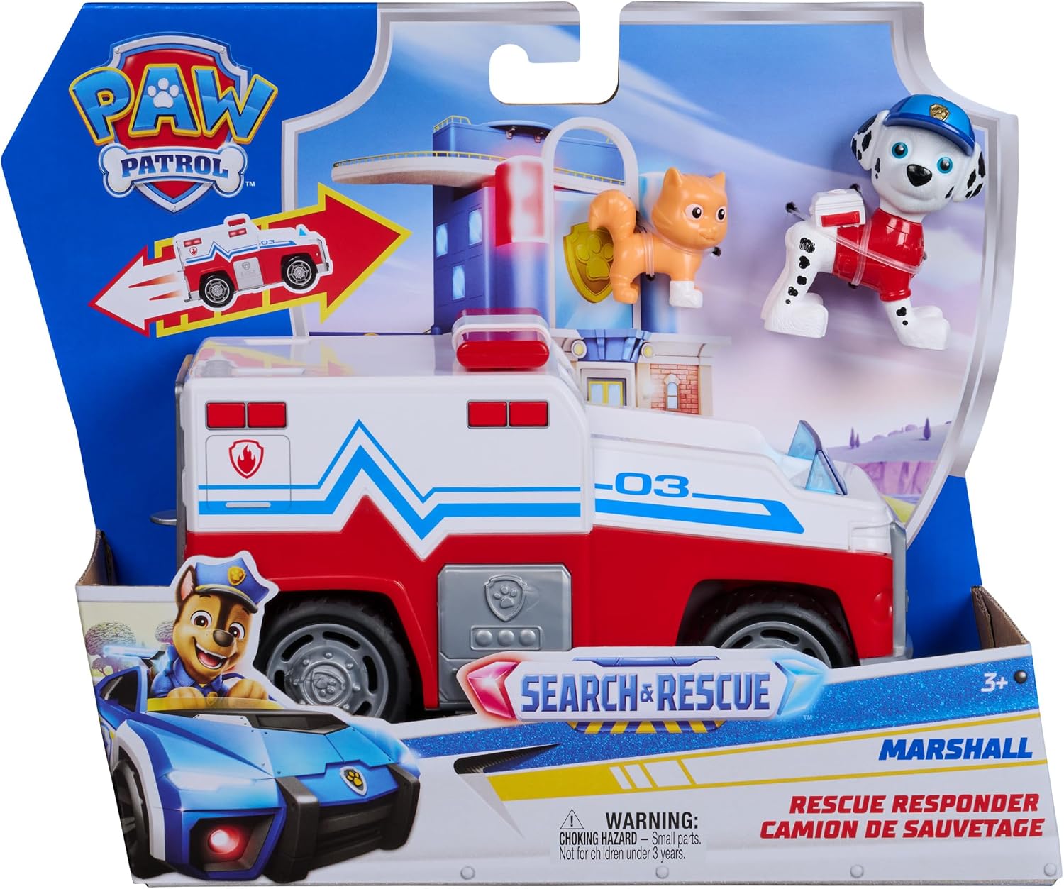Thumbnail 2 de Paw Patrol Pat Patrouille Marcus Search & Rescue – véhicule figurine mission détectives