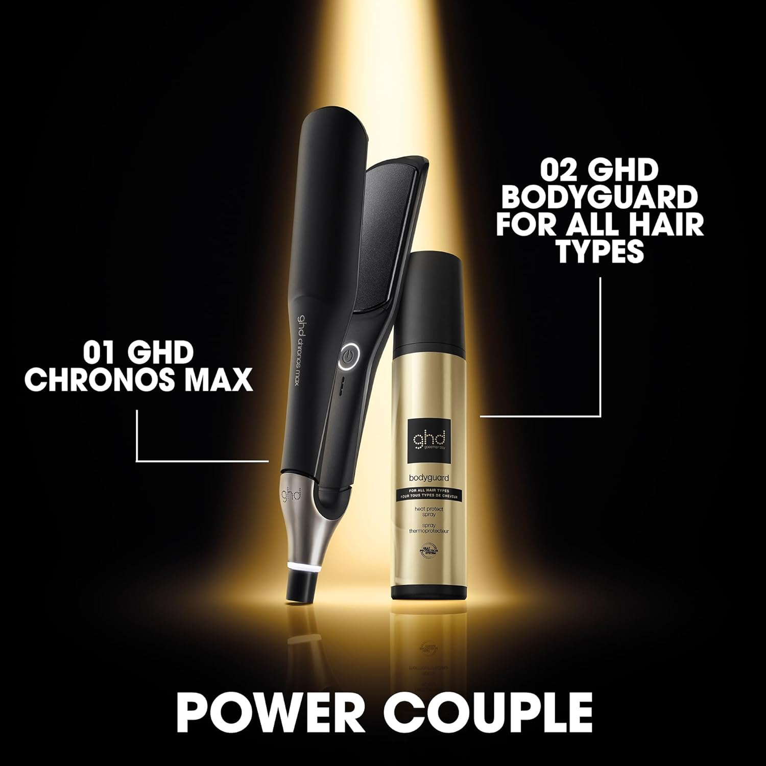 Thumbnail 6 de ghd Chronos Hair Straightener & Styler (Chronos Max) – 3X faster styling, more shine, smart sleep mode (UK plug)