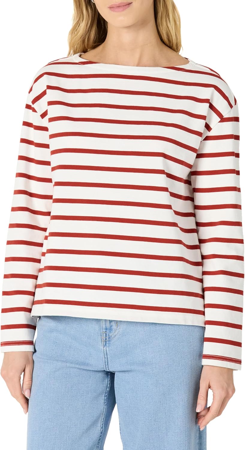 Thumbnail 6 de Amazon Essentials Damen U-Boot-Ausschnitt Langarmshirt aus schwerer Baumwolle – Herbst & Winter