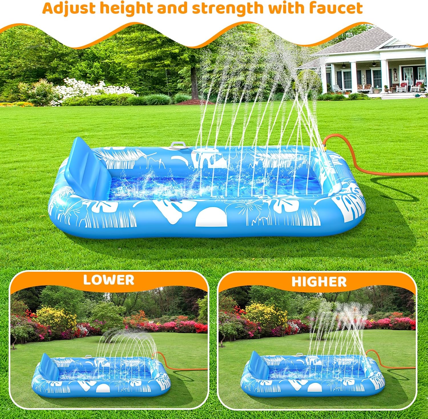 Detalle de Inflatable tanning pool lounger 77 x 48