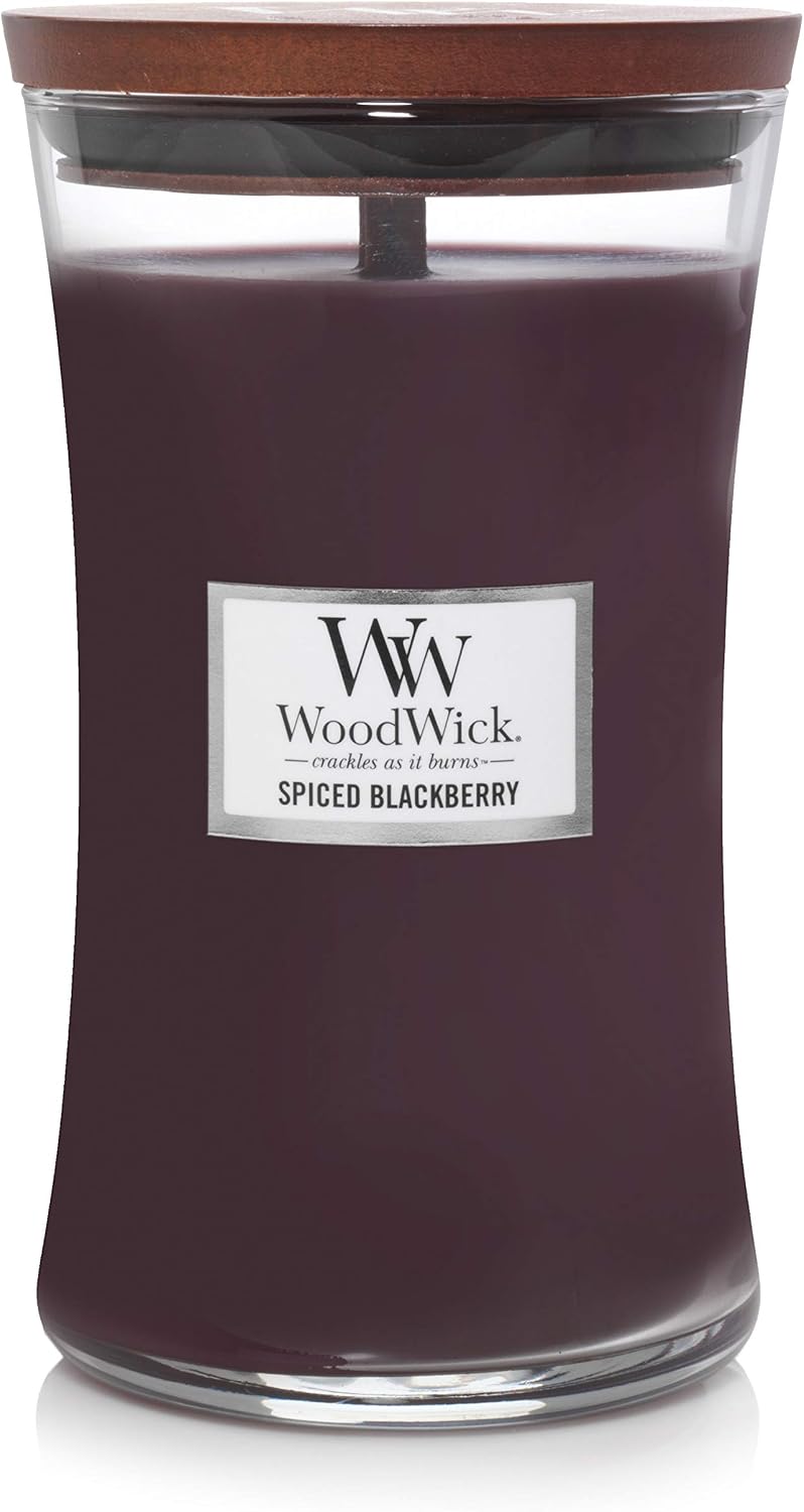 Detalle de WoodWick grande bougie Mûre épicée Pluswick