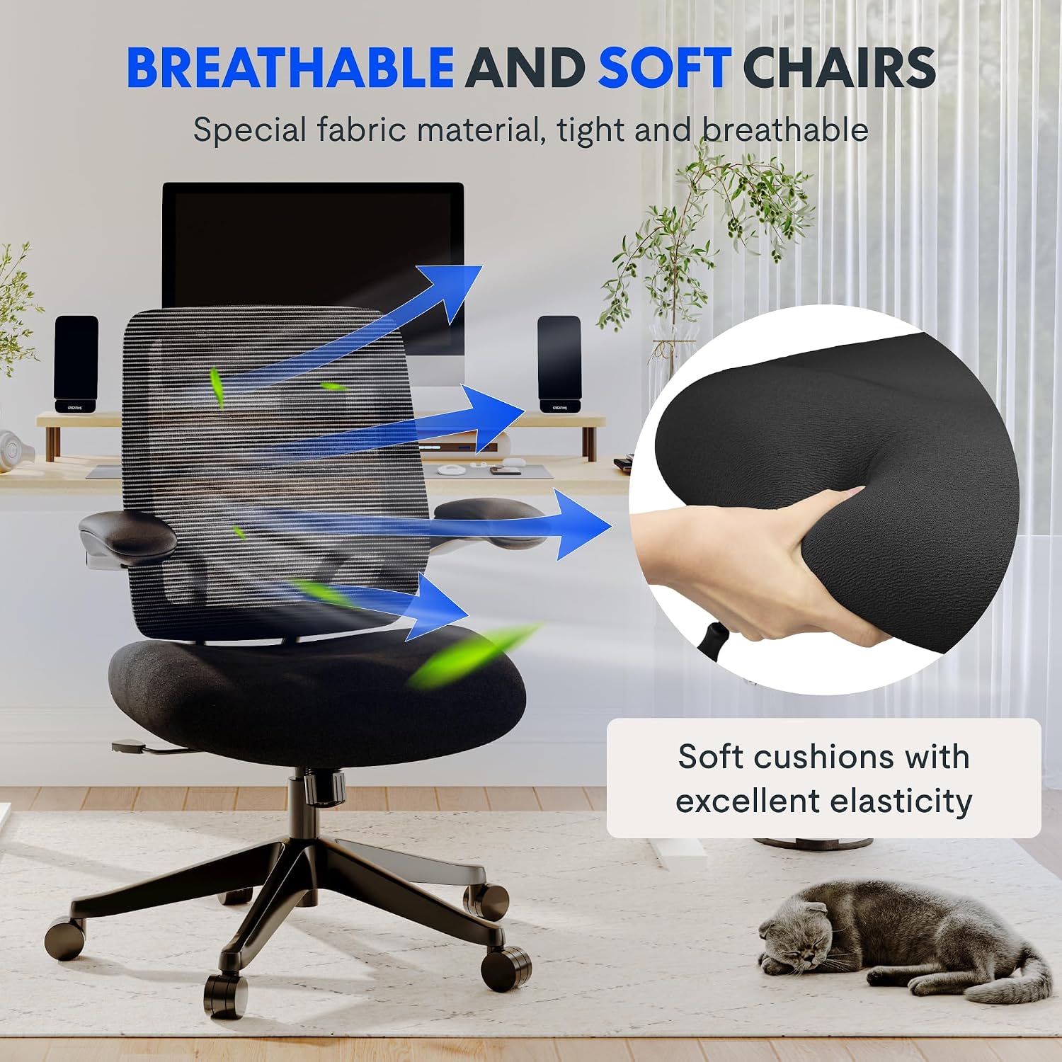 Thumbnail 6 de FLEXISPOT Heavy-Duty Ergonomic Office Chair (227 kg Capacity) for Big & Tall Users