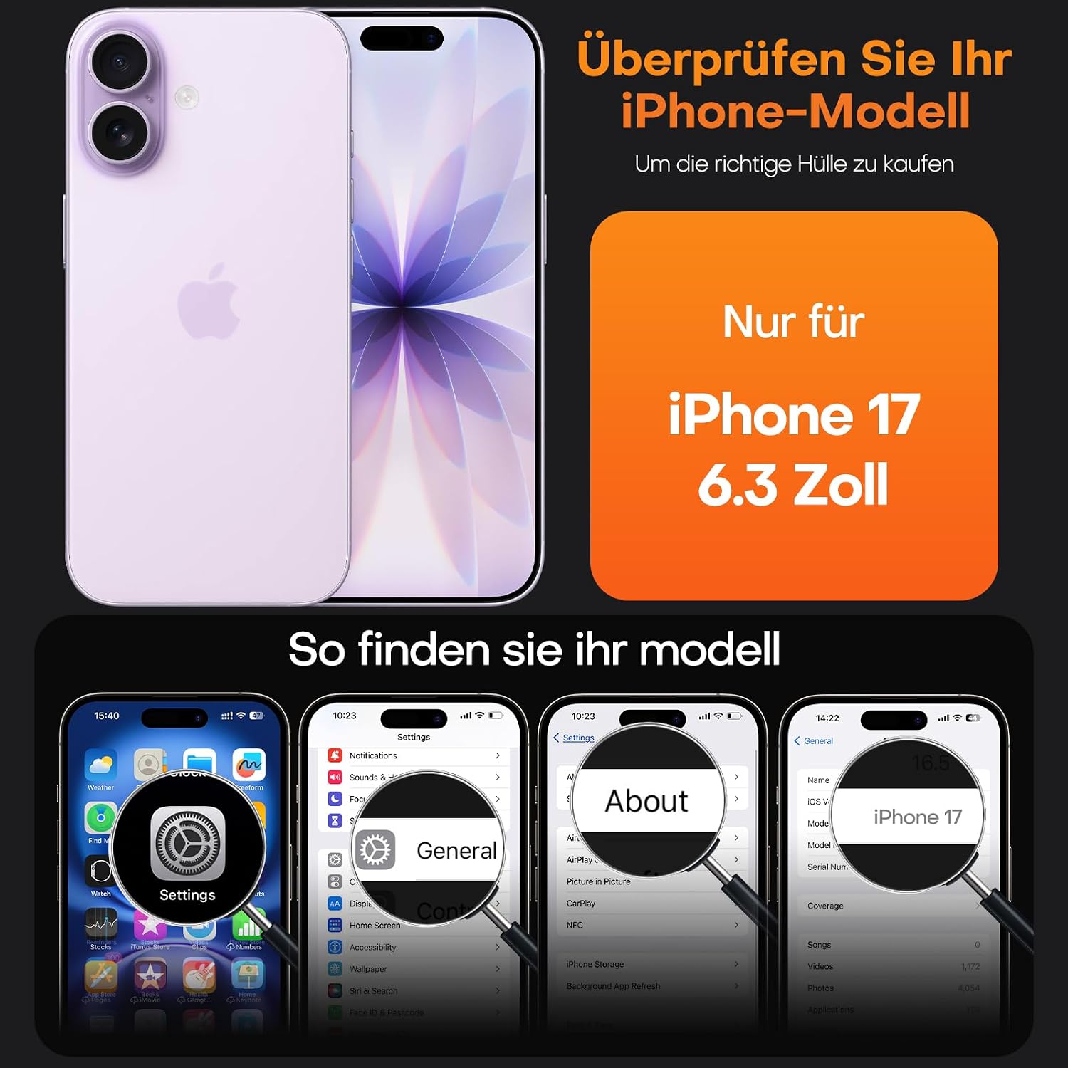 Thumbnail 1 de TAURI Hülle für iPhone 17 6,3" mit Militär-Schutz