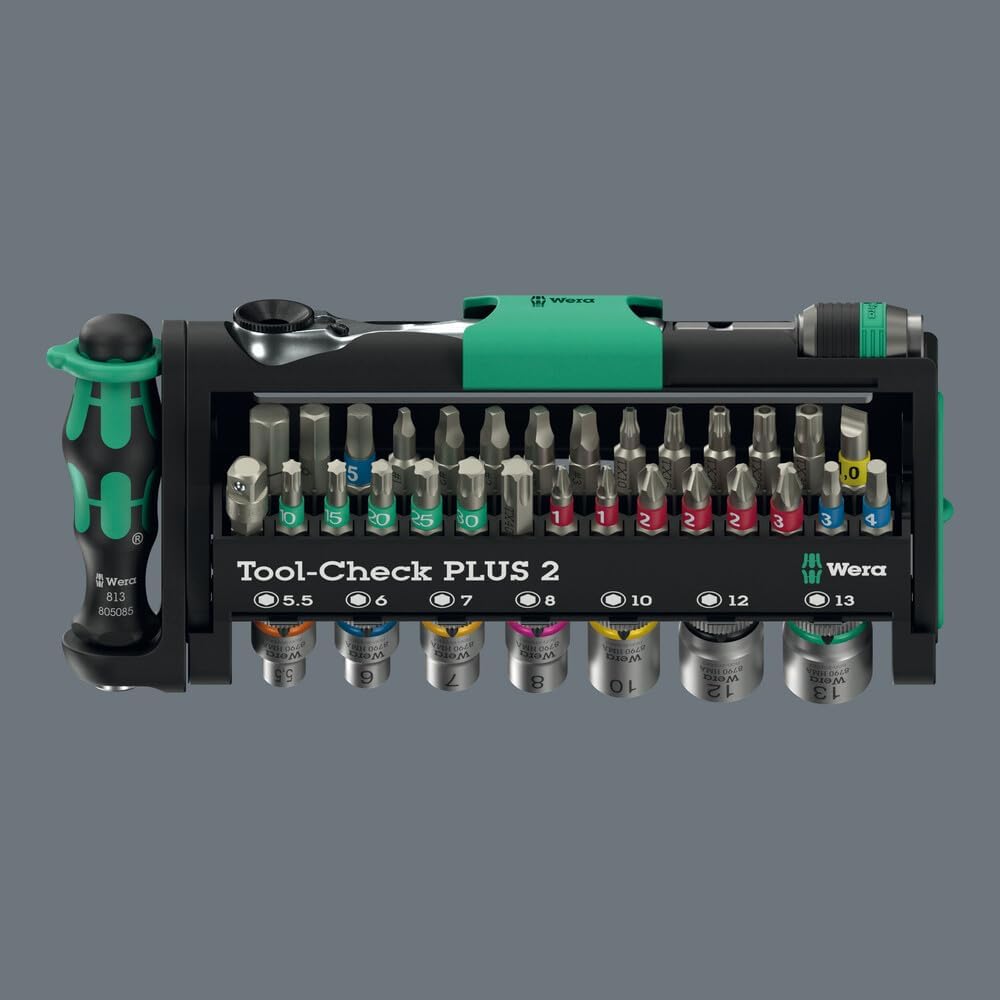 Thumbnail 1 de Wera Tool-Check PLUS 2 – Set supercompatto da 39 pezzi per avvitamenti manuali ed elettrici
