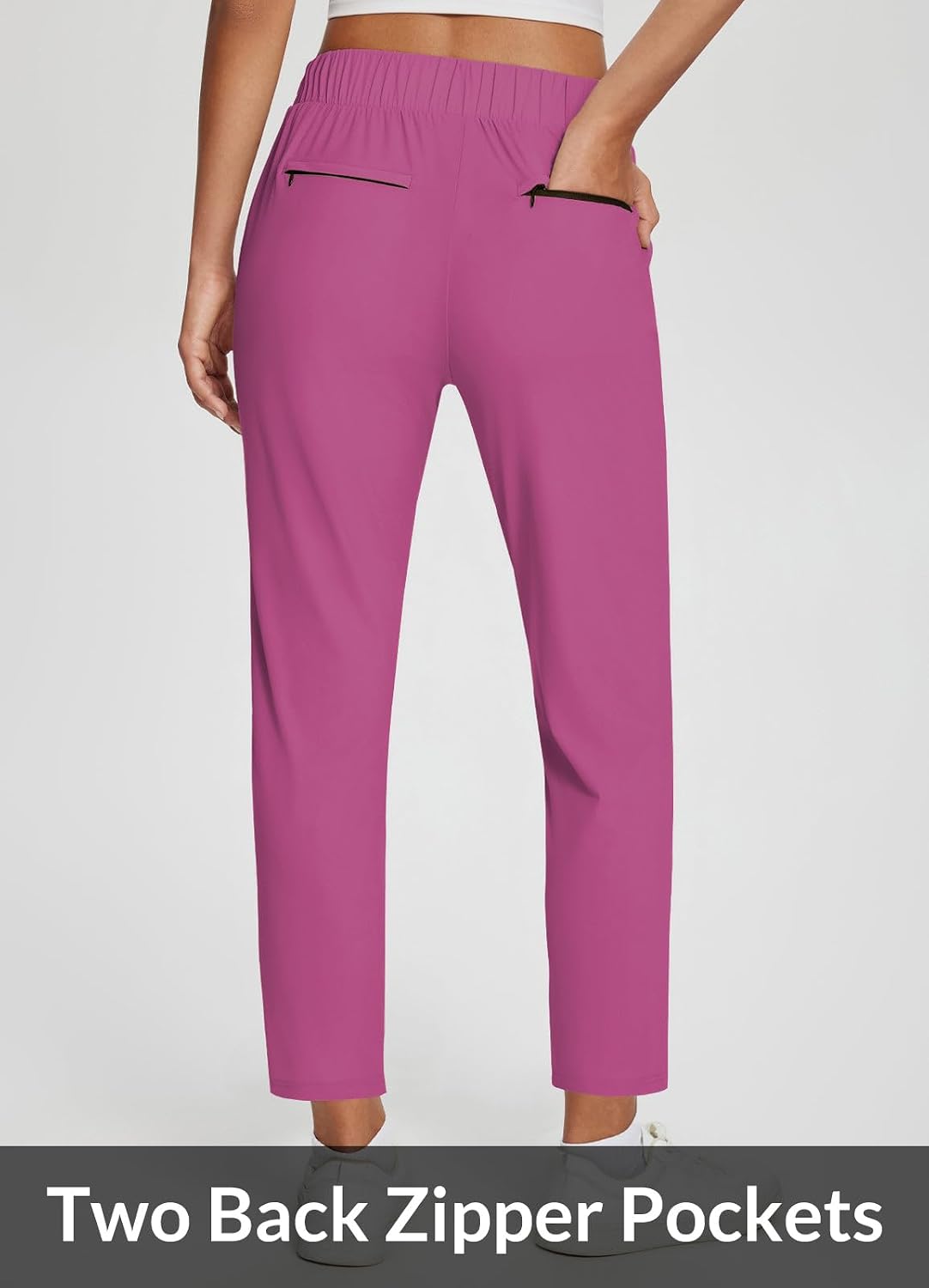 Thumbnail 6 de baleaf Women's Travel Pants, Lightweight Stretch 7/8 Ankle-Length with Zip Pockets