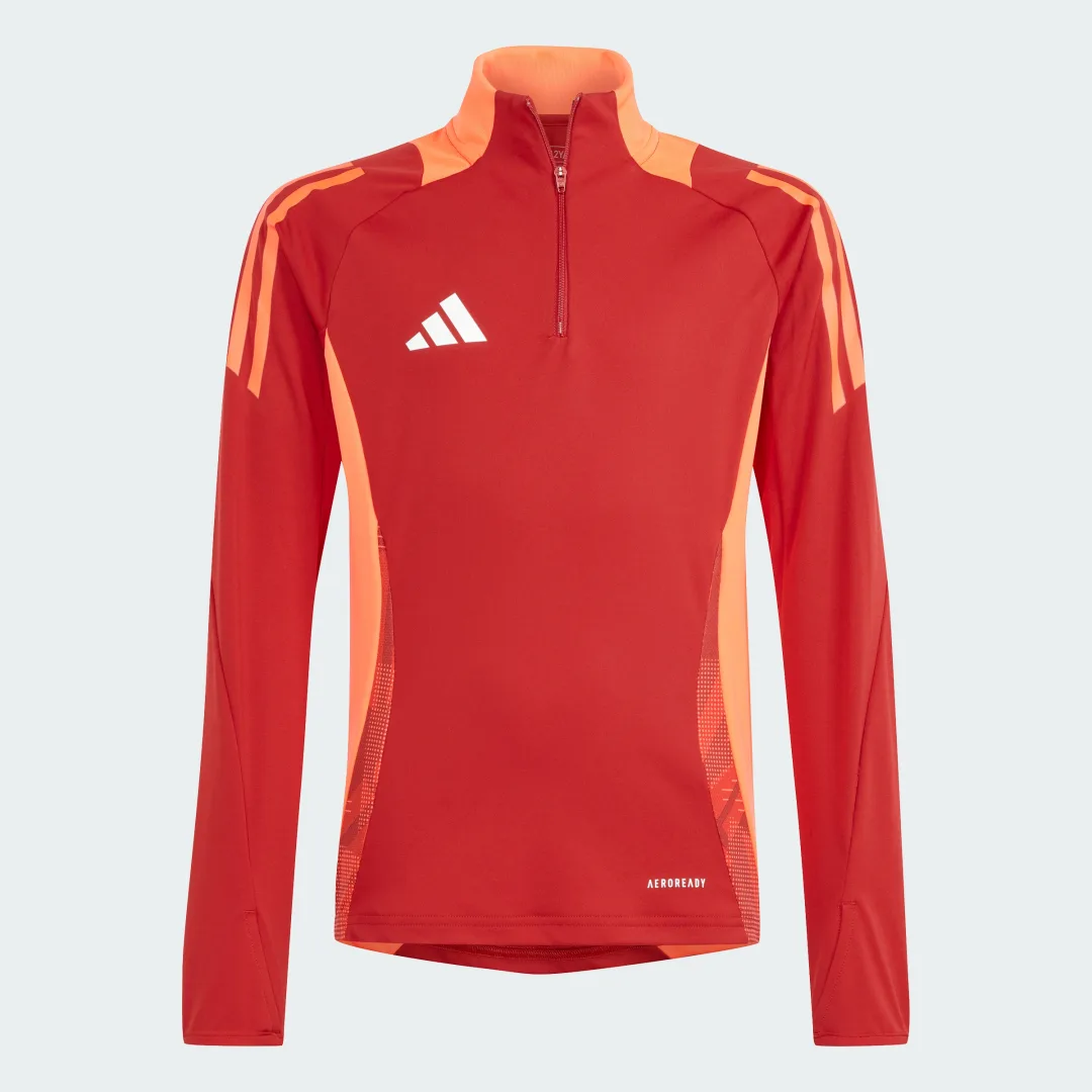 Detalle de Sudadera entrenamiento Tiro 24 Competition (Adolescentes) de Adidas, en rojo